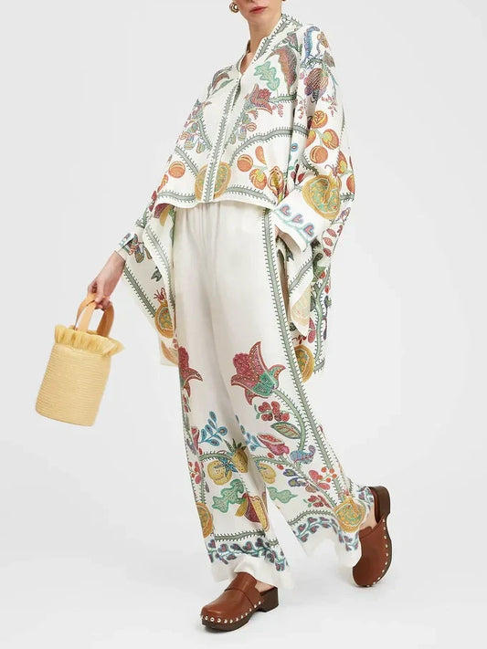 Vibrant Floral & Fruit Print Set