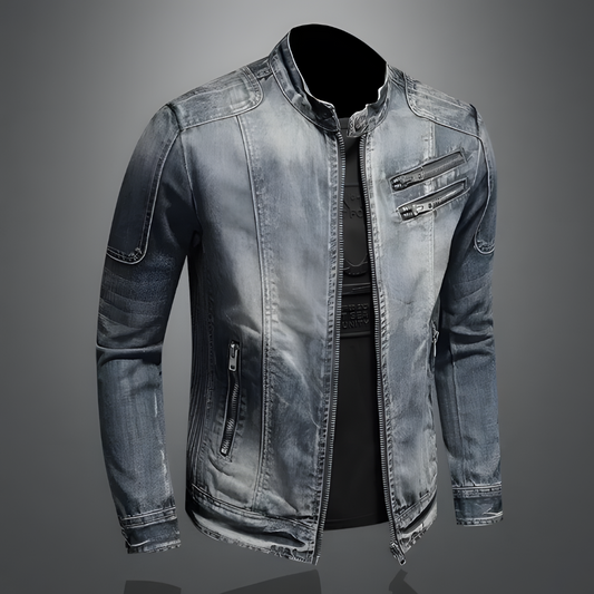 Alessio Retro Denim Jacket - Timeless Vintage-Inspired Denim for Everyday Style
