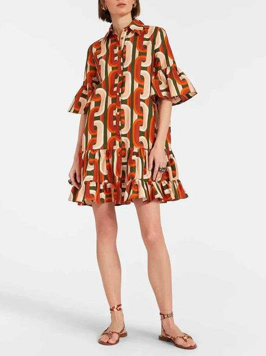 Chic & Flirty Dropped-Waist Mini Dress