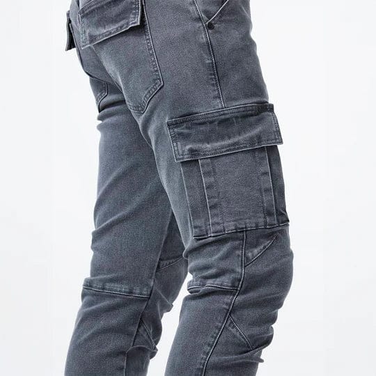 André Ferran Denim Cargo Jeans