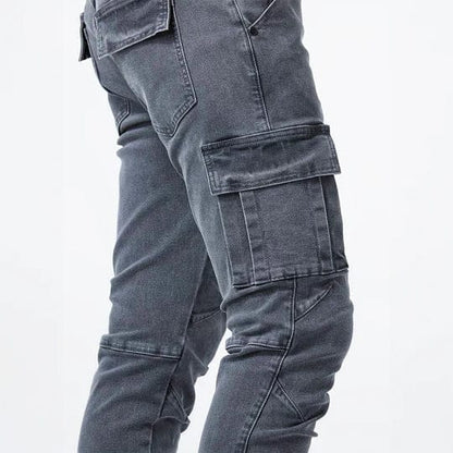 André Ferran Denim Cargo Jeans