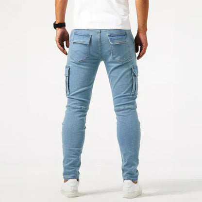 André Ferran Denim Cargo Jeans