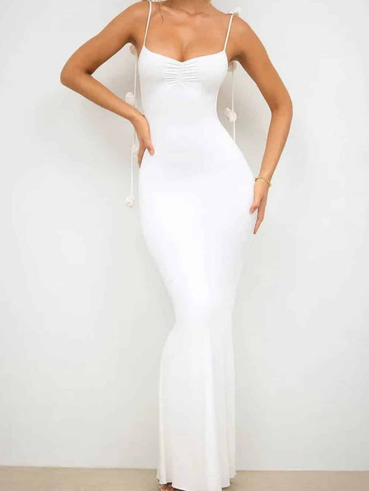 Decor Cami Backless Fitted Maxi Dresses - Sleek, Flattering Silhouette for Any Occasion