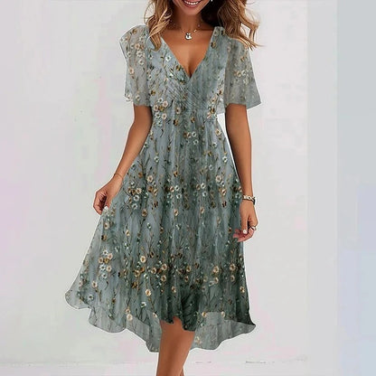 Yara | Elegant Colourful Dress